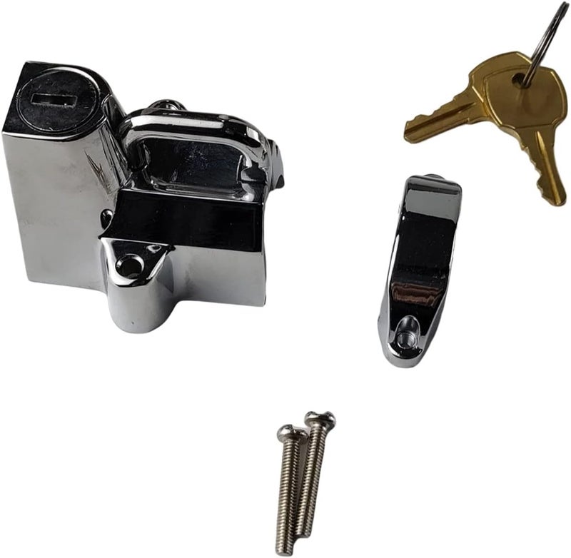 XDF 7/8" to 1 1/4" 25mm Motorcycle Helmet Lock Compatible for Harley (Chrome) 1 Inch,74937S2,45732-86 - Image 1